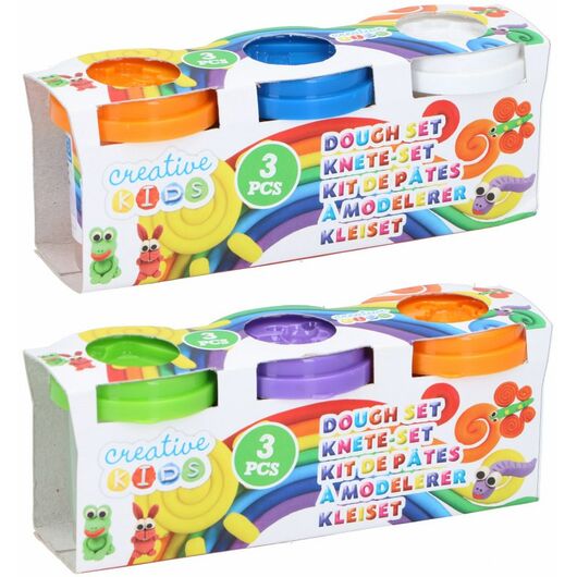 Set plastelina 3x55gr 2ass clr PP